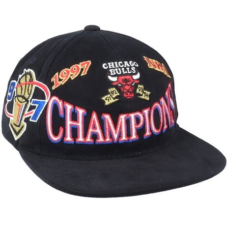 Mitchell & Ness - NBA Schwarz snapback Cap - Chicago Bulls Champs Deadstock Black Snapback @ Hatstore