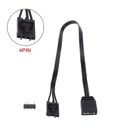 Adapterkabel til Corsair RGB til standard ARGB 3/4-pin stik