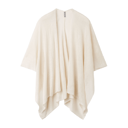 Å WOMAN Stickad poncho RITA Capes & ponchos Vit ONESIZE