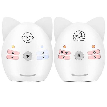 Trådløs V30 Bærbar Babycall 2.4ghz Lyd Baby Monitor Digital Stemmesending Toveis Kommunikasjon Natt
