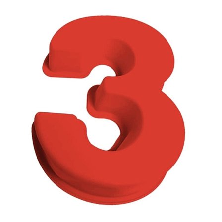 Kreativa 3D-nummerkakaschabloner DIY Fondantkaka Choklad Silikonmall