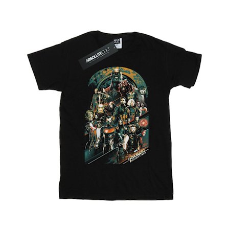 Avengers Infinity War Pojkar Team Bomulls T-Shirt 12-13 År Svart