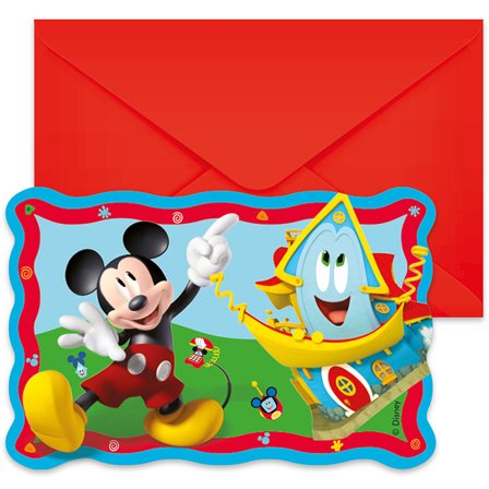 Mickey Mouse Invitationer 6-pakning