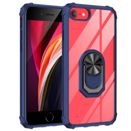 Iphone 7/8/se (2020/2022) - Shockproof Ring Skal - Blå Blue Blå
