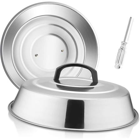 Hasteel Cheese Melting Dome Set Med 2, 12 Tums Runda Basting Cove
