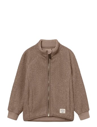 MINI A TURE Matcedric Teddyfleece Jacket. Grs - Brown - 92