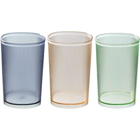 Tandbørsteholder Kop, 3 stk. Plastik Tumbler Tandbørste Kop, Varmebestandig Transparent Tandbørste Kop, Genanvendelig