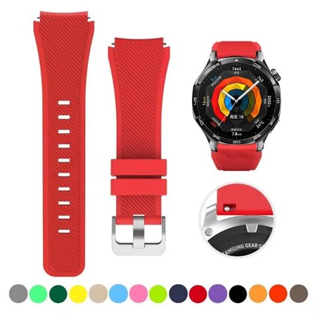 22mm Silikonarmband kompatibelt med Huawei Watch GT5 4/3/GT5 Pro 46mm Amazfit GTR 47mm Mjukt Armbandsbälte kompatibelt med Amazfit Pace Stratos 2 2s 