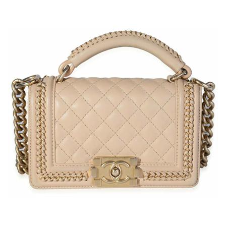Chanel Vintage Pre Owned Shoulder Tas , Beige , Dames , Maat: ONE Size Vintage Tassen