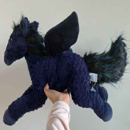 Jellycat Bartholomew kosedyr, myk og komfortabel, perfekt for barn, Valentinsdagsgaver, samleobjekter, Pegasus.