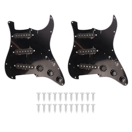 Elektrisk guitar pickup single coil klar lyd 11 huller fortrådet pickup udskiftning sort