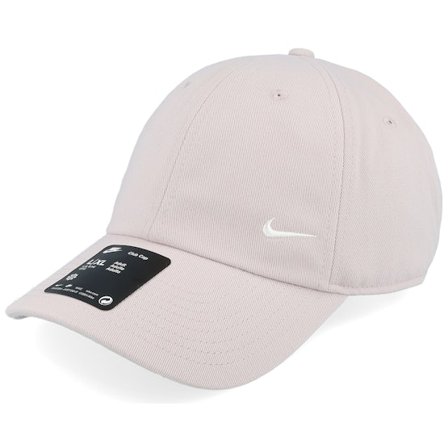 Nike - Club Swoosh Platinum Violet/Sail Dad Cap Unconstructed Beige Cap - @ Hatstore
