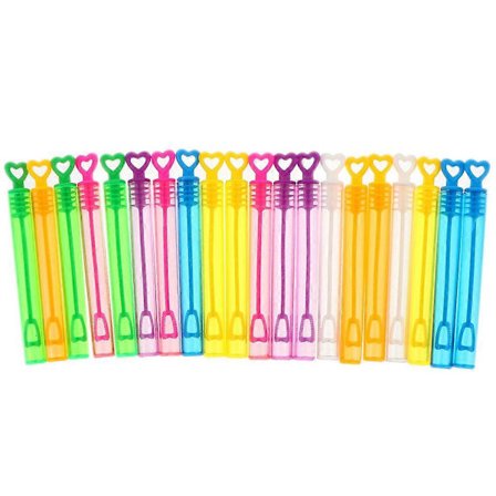 30 stk. Genopfyldte Sæbeboble Stavbørns Hjerte Tomme Sæbeboble Festgaver til Børn (Blandet Farve)