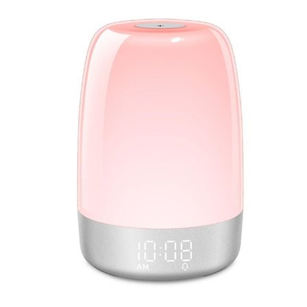 Sunrise Wake Up Alarm Clock Night Light, Alarm & Snooze, 5 Color Night Light, Auto Color Change, Ni -wf