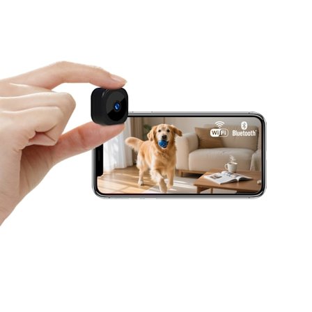 Spionkamera, Mini WiFi Övervakningskamera 1080P Inomhus/Utomhus, Mikro Bluetooth-kamera med Mörkerseende, Rörelsedetektering, Fjärrinspelning (2,4 GHz