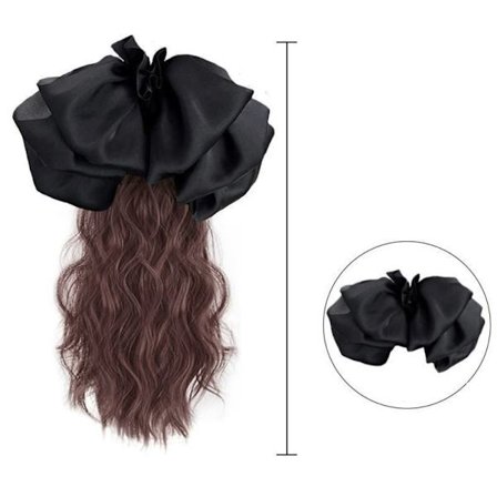 Hair Claw Clips Barrette Hårnål MÖRKBRUNT 2 2