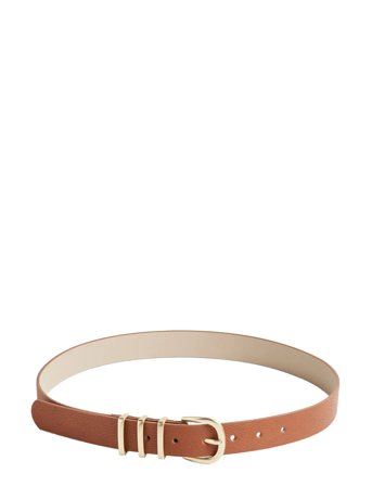 Pclea Jeans Belt Noos Wb Pu Brown Pieces