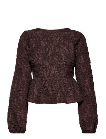 Enuranus Ls Top 7002 Blus Långärmad Brun Envii