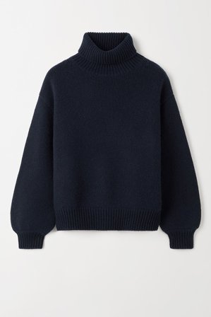 Soft Goat - Chunky Turtleneck - Kaschmirpullover für Damen - M - Navy