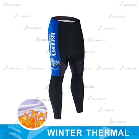 DISCOVERY TEAM LONG Sets MTB cykeltröja Custom Made Ropa Ciclismo Short Cycling Wear Team Winter Thermal Fleece 7 L