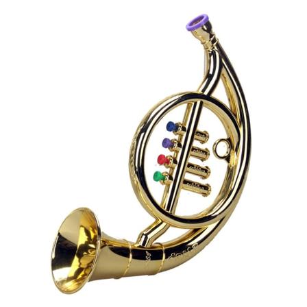 Käyrätorvi 4 värillistä näppäintä Varhaiskasvatus Musiikkilelu Rekvisiitta Soita minimusikaali lapsille Toy Gol