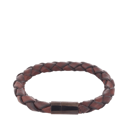 Edblad John Bracelet Leather Dark Smycken & klockor Dam Grå SMALL