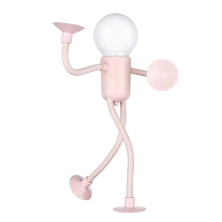 Skiftende-Form Sjov Sportsmand-Natlys Tegneserie DIY Sød Natlampe Mini Sød Sug Kojelampe til Børn (FMY)