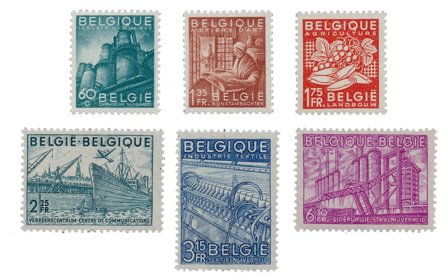 Belgien 1948 - OBP 761/66 - Postfrisk