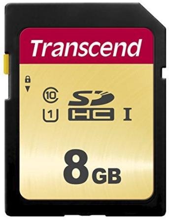 Transcend 500S - flashminnekort - 8 GB - SDHC UHS-I