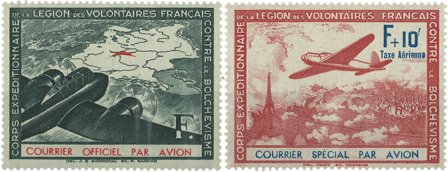 Frankrig - Legionsmærker 1941 YT 2-3 postfrisk t