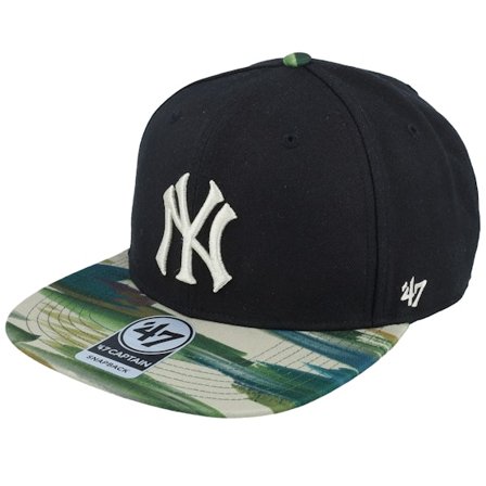 47 Brand - MLB Schwarz snapback Cap - New York Yankees Fisherman Camo Captain Black Snapback @ Hatstore