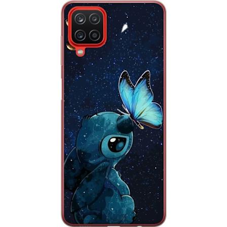 Samsung Galaxy A12 Gennemsigtig cover Stitch sommerfugl