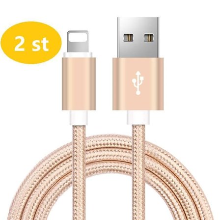 2 st super kvalitet 3 m iphone guld