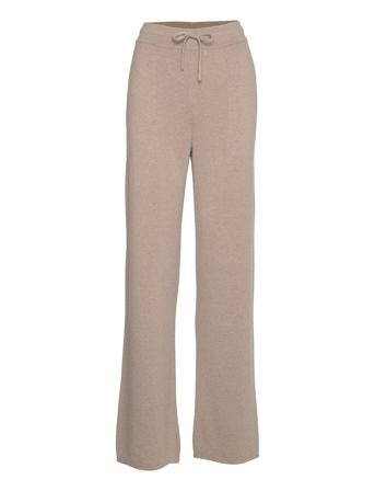 Orely Knit Straight Pant Bukser Beige Second Female