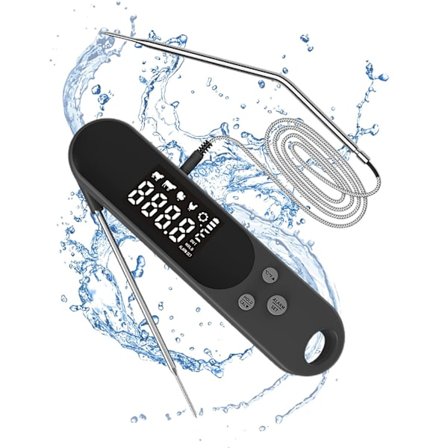 Kötttermometer 2 i 1 Digital Instant Read Vattentät Kött