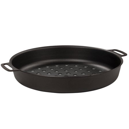 Kockums jernverk Perforeret grillform, 30 cm, kulstofstål - Sort | KitchenOne