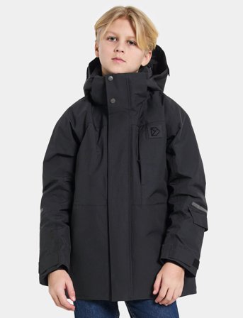 Didriksons Gabbro Kids Jkt - Black - 160