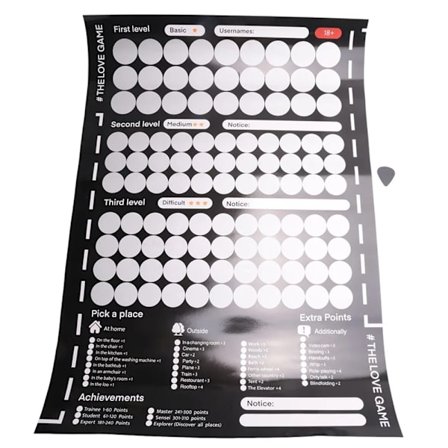 Skrapeloddplakat for kjærlighetsspill, Valentinsdagsgave veggklistremerke for par