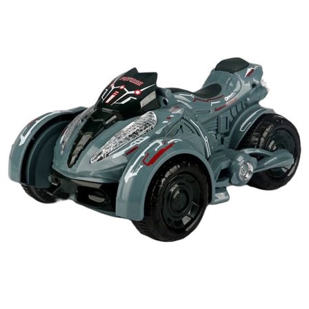 Elektrisk Stunt Motorcykelleksak Med Ljud Ljus Kul 360 graders rotation Stuntfordon För Barn Pojkar Flickor Leksakspresent Inky-blå