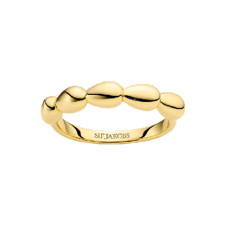 Sif Jakobs Jewellery Ring Goccia Piccolo Pianura Ringar Dam Guld 52