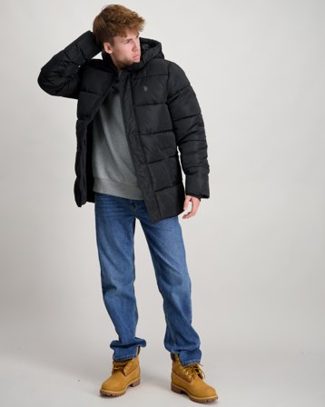 U.S. Polo Assn. Heavy Puffer Coat Svart Jackor Kille - Kids Brand Store