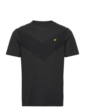 Chevron T-Shirt T-shirts Short-sleeved Svart Lyle & Scott*Betinget Tilbud