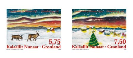 Grønland - Jul 2008 - Postfrisk sæt 2v