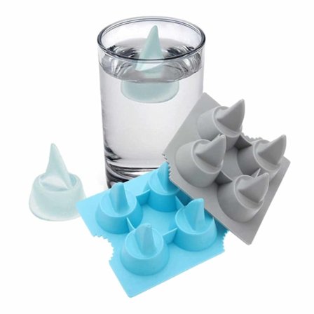 2-pack er form Hajfena Shark Ice Cubes Ice Ice Cream Size Silicone