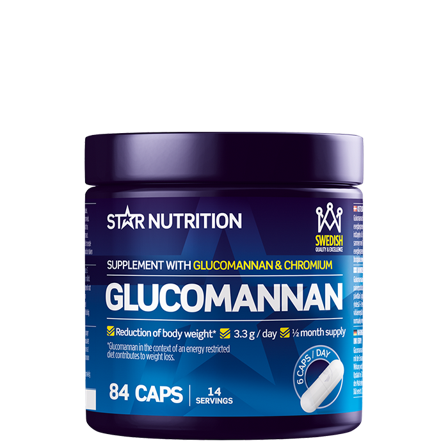 Star Nutrition Glucomannan Fettförbrännare 84 Kapslar