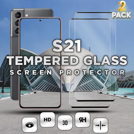 2-pack Samsung Galaxy S21 - Härdat Glas 9h - Super Kvalitet