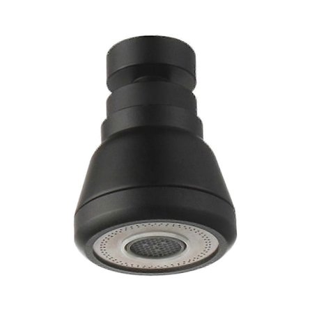 360° Rotationsbar Kranhuvud Förlängare Stänkskyddad Kökskransspruta Med 3 Lägen Vattenbesparande Svart Koppar Kranhuvud - JA [DB]