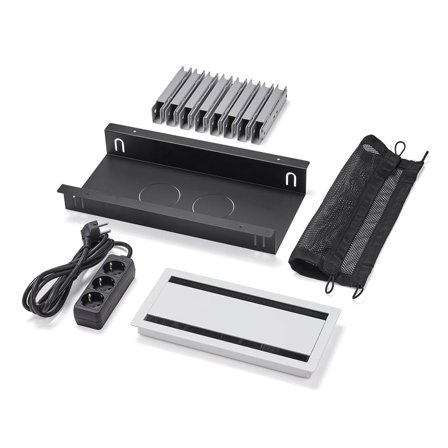 Kabelbokspakke UNIFY til QBUS/AUDREY fast stativ 3200-4000 mm, ubestykket, lille, hvid