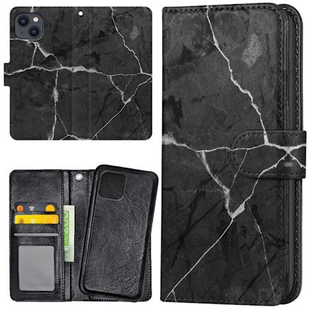 iPhone 15 Plus - Lompakkokotelo/Kuoret Marmori
