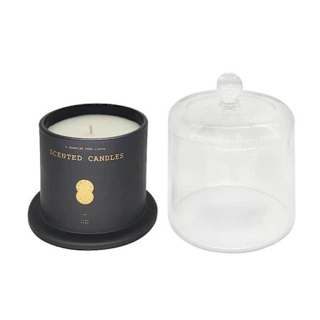 Lyxigt doftljus - Sandelträros, 280 g glasburk med lock